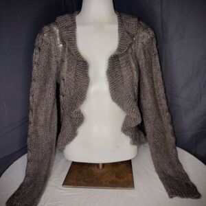 Decree Women's Taupe Knit Shrug